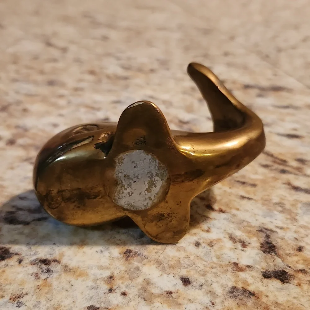 Vintage Brass Whale - Picture 5 of 7